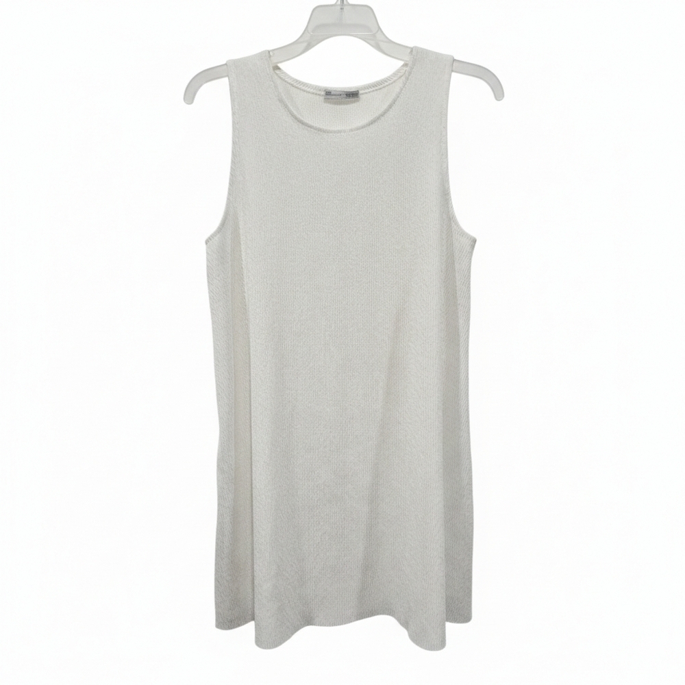 Zara Gauze Oversized White Sleeveless Mini Dress/ Tunic